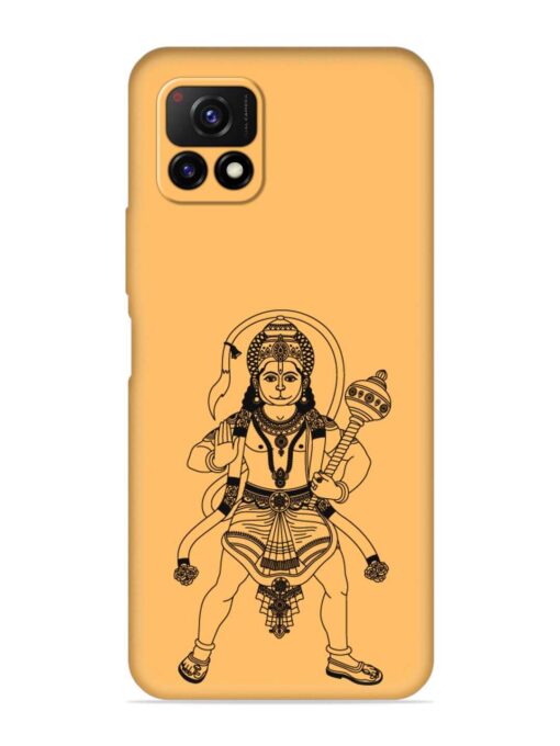 Indian God Hanuman Embossed Soft Silicone Case for Vivo Y72 (5G) Zapvi