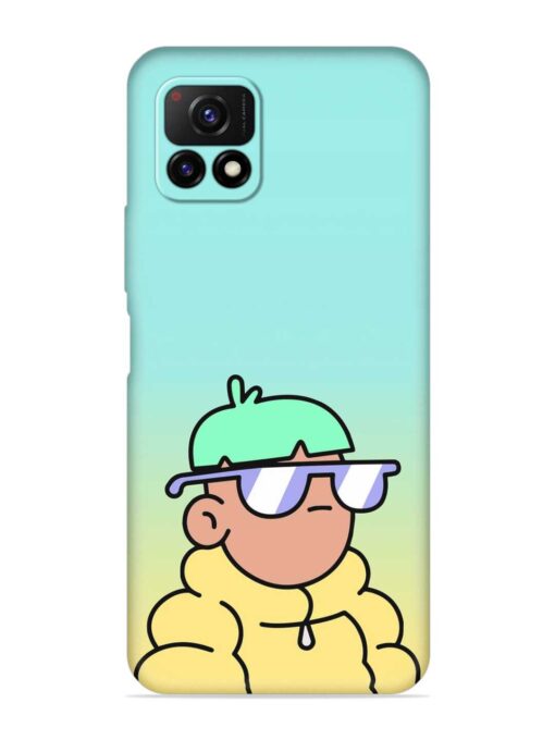 Doodles Cool Character Embossed Soft Silicone Case for Vivo Y72 (5G) Zapvi