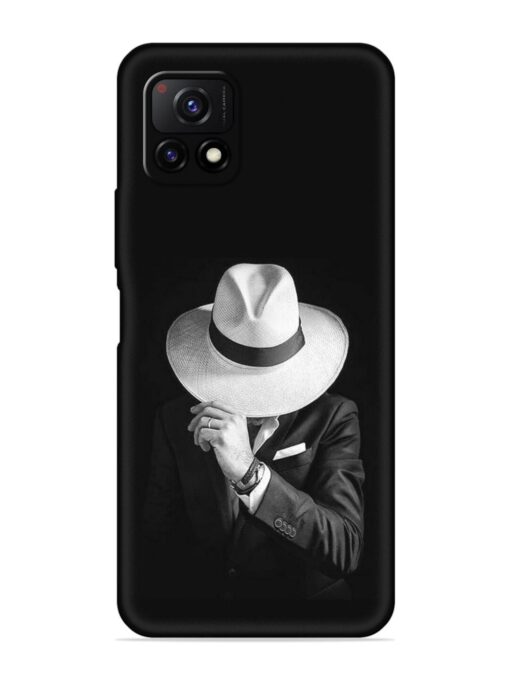 Men Under Hat Embossed Soft Silicone Case for Vivo Y72 (5G)