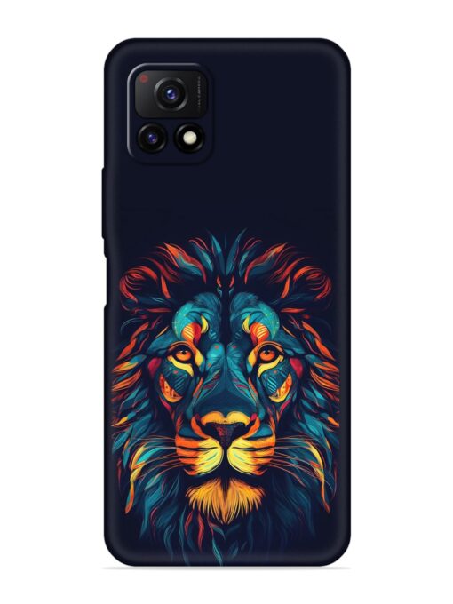 Colorful Lion Embossed Soft Silicone Case for Vivo Y72 (5G) Zapvi