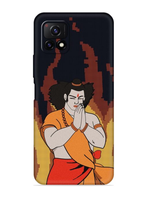 Shree Ram Vector Embossed Soft Silicone Case for Vivo Y72 (5G)