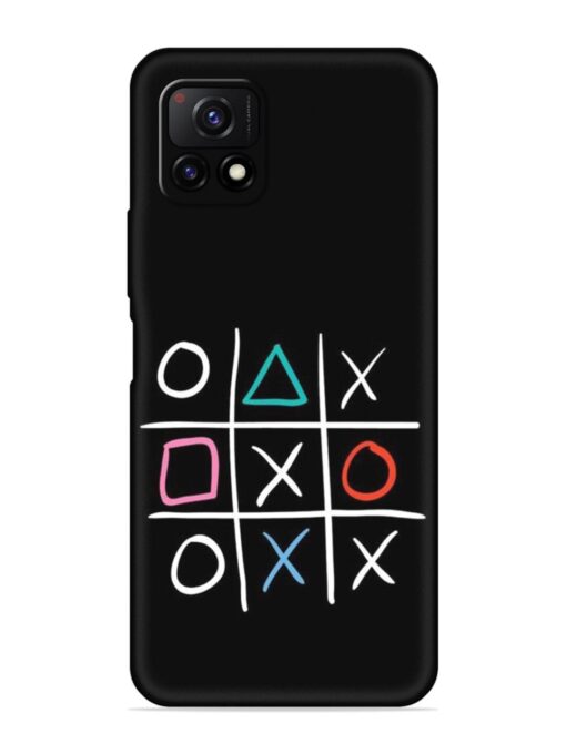 Super Neon Tic-Tac-Toe Embossed Soft Silicone Case for Vivo Y72 (5G)