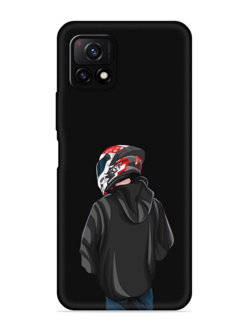 Motorcycle Rider Embossed Soft Silicone Case for Vivo Y72 (5G)