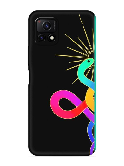 Art Geometric Abstraction Embossed Soft Silicone Case for Vivo Y72 (5G) Zapvi