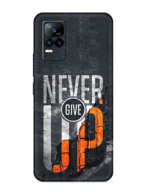 Never Give Up Embossed Soft Silicone Case for Vivo Y73 Zapvi