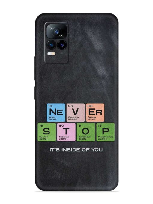 Never Stop It'S Inside Of You Embossed Soft Silicone Case for Vivo Y73 Zapvi