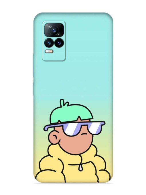 Doodles Cool Character Embossed Soft Silicone Case for Vivo Y73