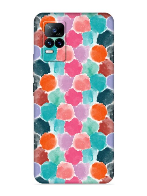 Colorful Seamless Pattern Embossed Soft Silicone Case for Vivo Y73