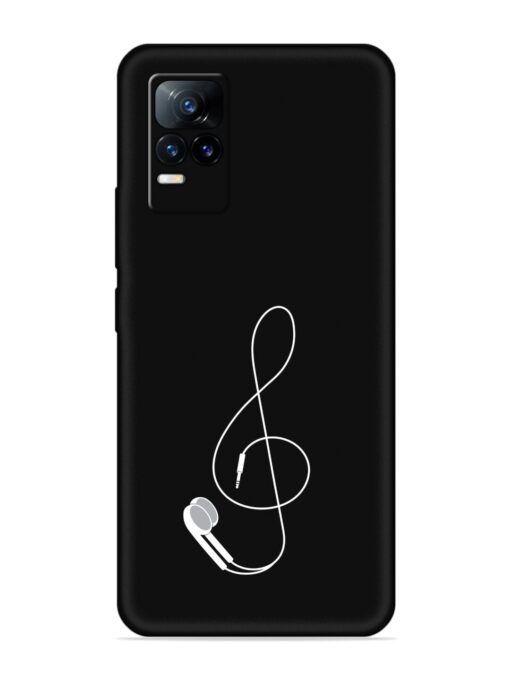 Music Earphone Vector Embossed Soft Silicone Case for Vivo Y73