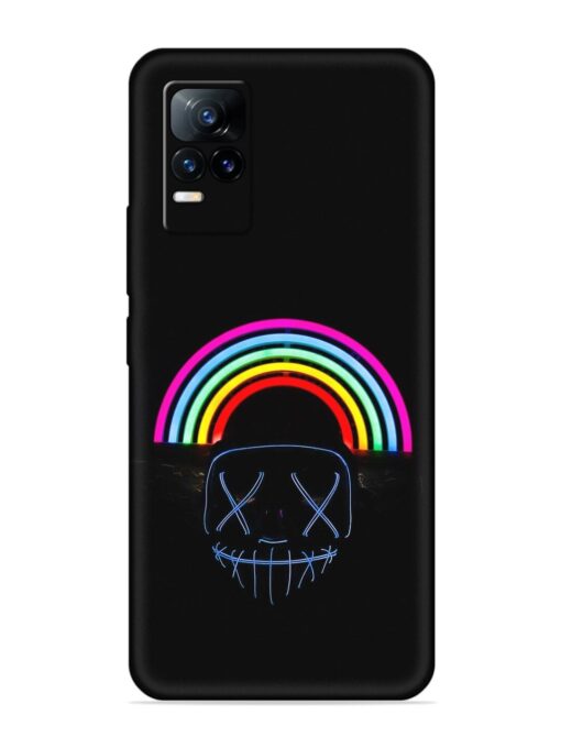 Mask Rainbow Embossed Soft Silicone Case for Vivo Y73 Zapvi