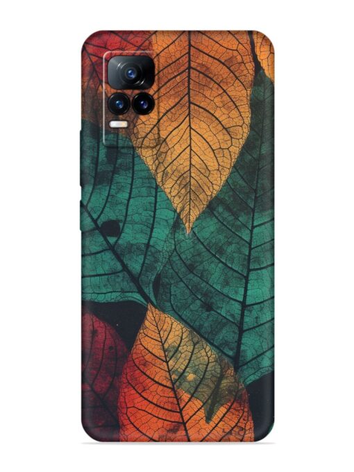 Leaves Artwork Embossed Soft Silicone Case for Vivo Y73 Zapvi