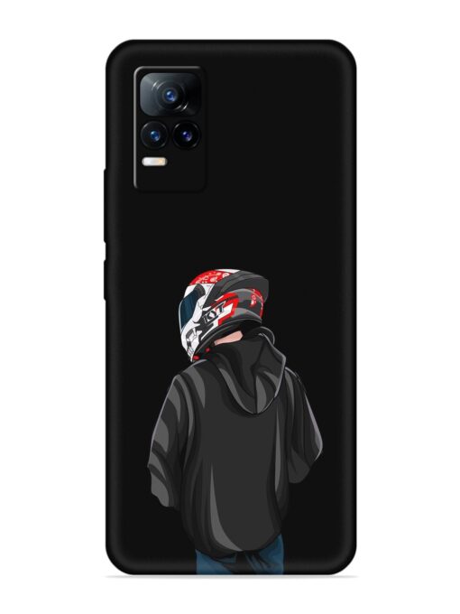 Motorcycle Rider Embossed Soft Silicone Case for Vivo Y73 Zapvi