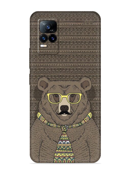 Grizzly Bear Embossed Soft Silicone Case for Vivo Y73 Zapvi