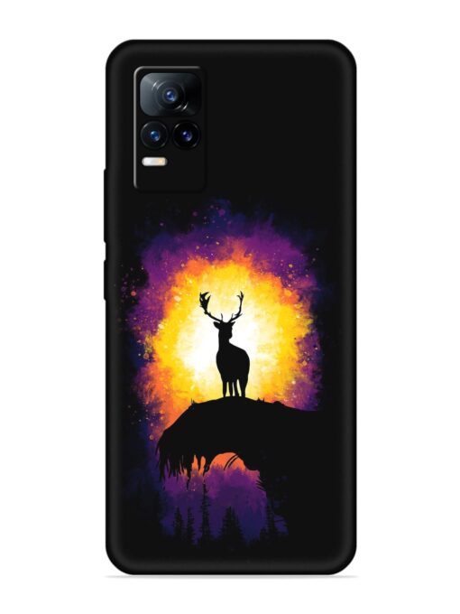 Elk Animal Art Embossed Soft Silicone Case for Vivo Y73 Zapvi