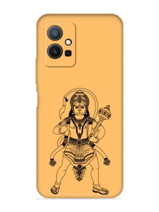 Indian God Hanuman Embossed Soft Silicone Case for Vivo Y75 (5G) Zapvi