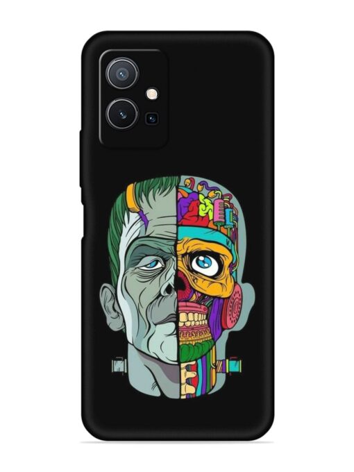 Men Vs Skull Embossed Soft Silicone Case for Vivo Y75 (5G)