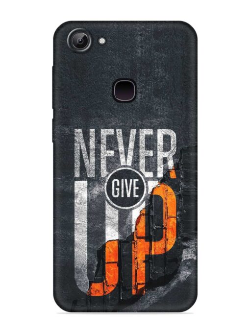 Never Give Up Embossed Soft Silicone Case for Vivo Y81 Zapvi