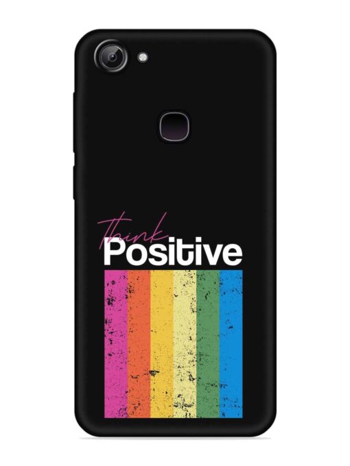 Think Positive Typography Embossed Soft Silicone Case for Vivo Y81 Zapvi