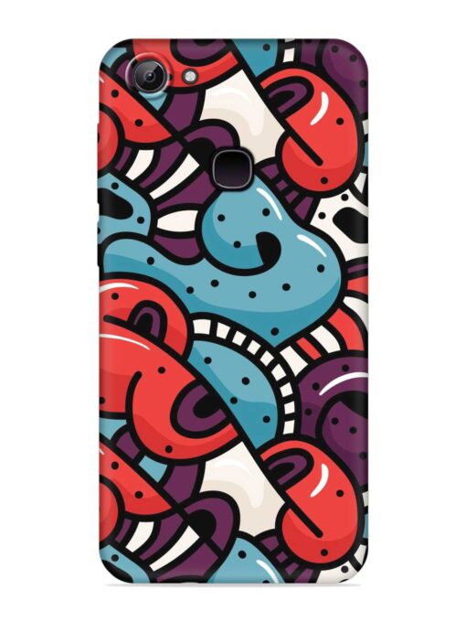 Seamless Backdrop Colorful Embossed Soft Silicone Case for Vivo Y81