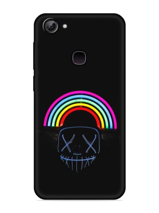 Mask Rainbow Embossed Soft Silicone Case for Vivo Y81 Zapvi