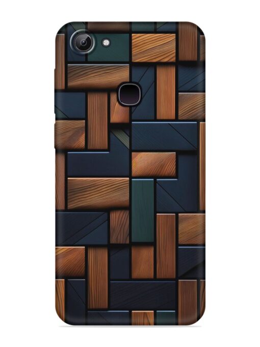 Wooden Background Cubes Embossed Soft Silicone Case for Vivo Y81 Zapvi