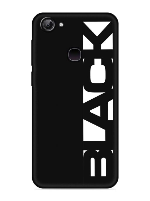 Black Typo Embossed Soft Silicone Case for Vivo Y83 Zapvi