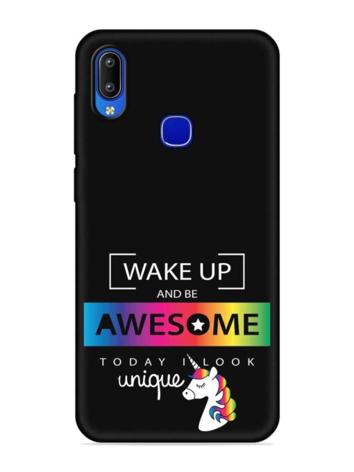 Inspirational Quote Unicorn Embossed Soft Silicone Case for Vivo Y83 Pro Zapvi