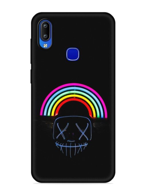 Mask Rainbow Embossed Soft Silicone Case for Vivo Y83 Pro Zapvi