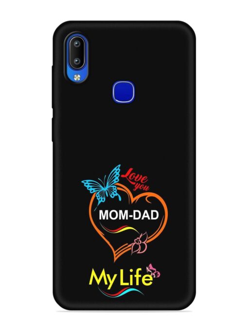 Love You Mom Dad Embossed Soft Silicone Case for Vivo Y83 Pro Zapvi