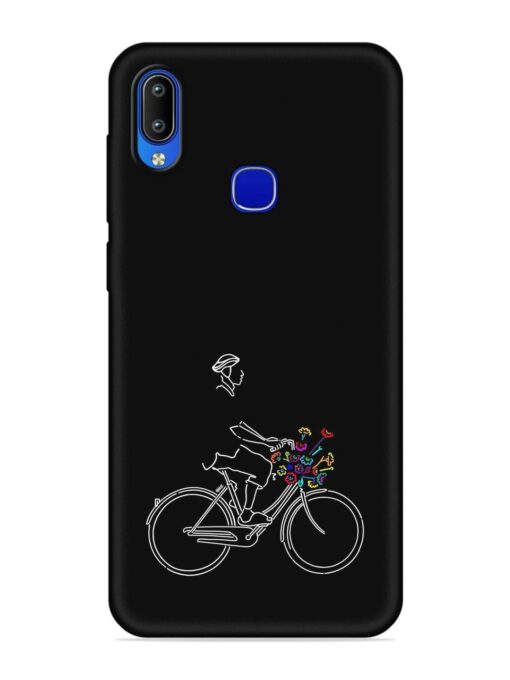 Minimalist Cycle Art Embossed Soft Silicone Case for Vivo Y83 Pro Zapvi