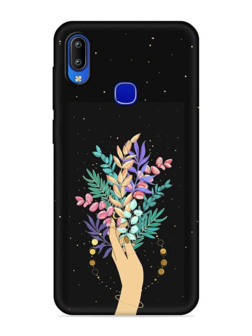 Flower On Hand Embossed Soft Silicone Case for Vivo Y85