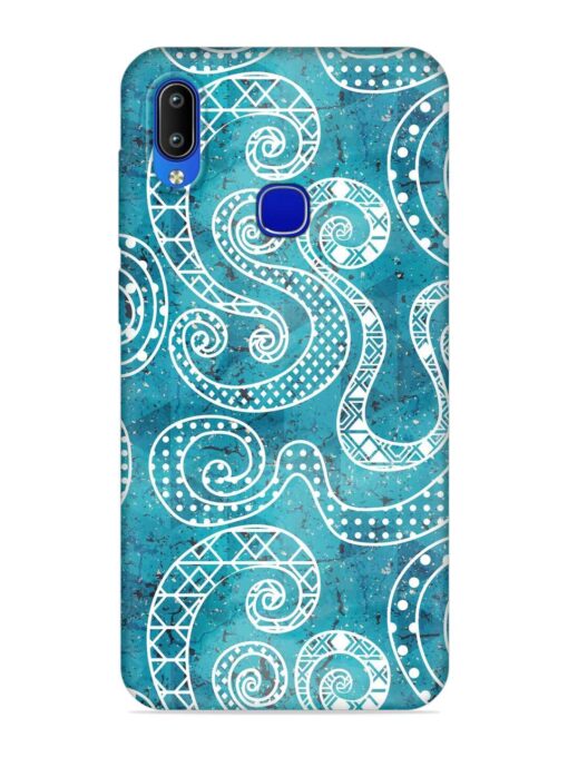 Vintage Curved Seamless Embossed Soft Silicone Case for Vivo Y85