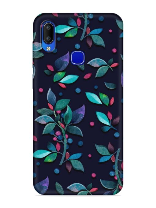 Decorative Watercolor Flower Embossed Soft Silicone Case for Vivo Y85