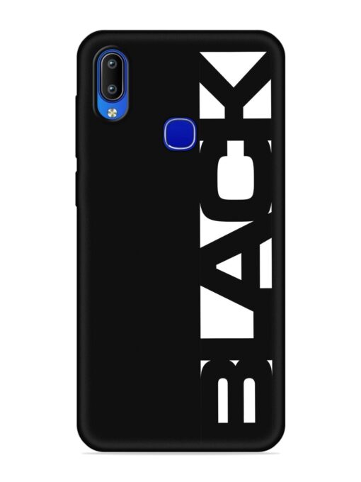 Black Typo Embossed Soft Silicone Case for Vivo Y85 Zapvi