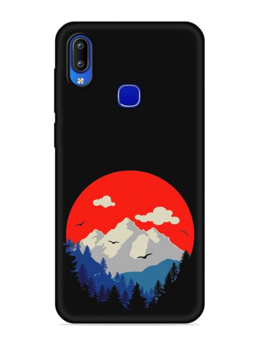 Mountain Abstract Embossed Soft Silicone Case for Vivo Y89