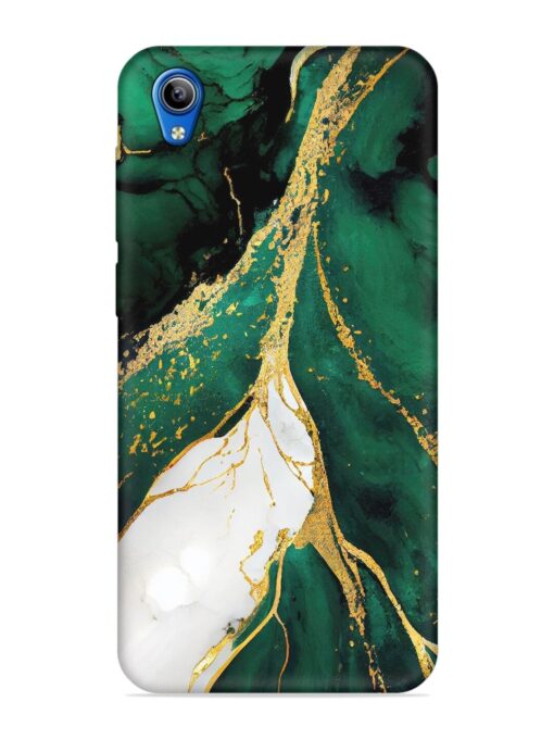 Blue Marble Art Embossed Soft Silicone Case for Vivo Y90