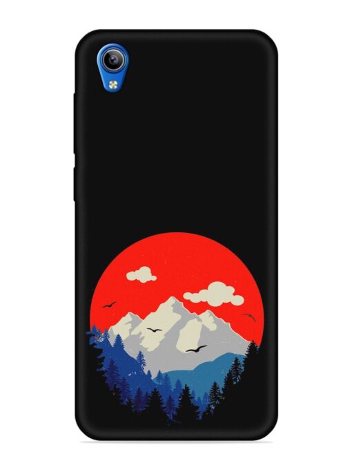 Mountain Abstract Embossed Soft Silicone Case for Vivo Y91I