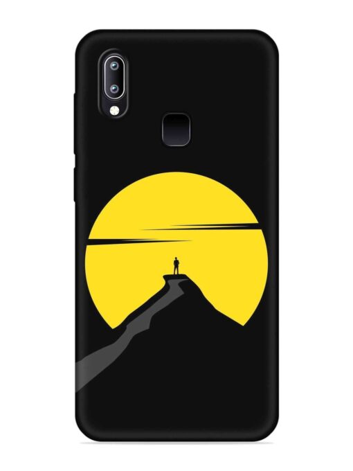 Black Ultra Vector Embossed Soft Silicone Case for Vivo Y93