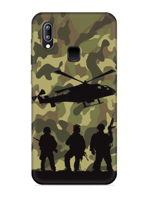 Army Heros Embossed Soft Silicone Case for Vivo Y93 Zapvi