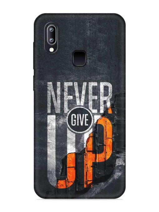 Never Give Up Embossed Soft Silicone Case for Vivo Y93 Zapvi