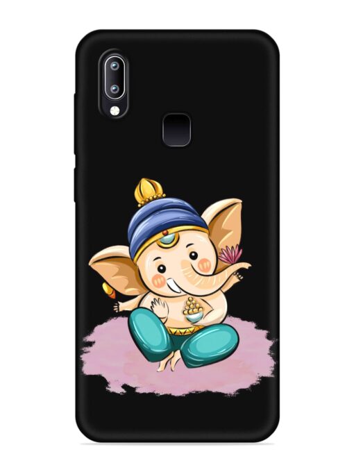 Bal Ganesh Vector Art Embossed Soft Silicone Case for Vivo Y93 Zapvi