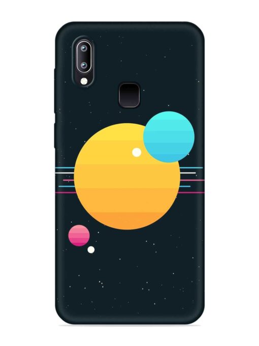 Round Vector Art Embossed Soft Silicone Case for Vivo Y93