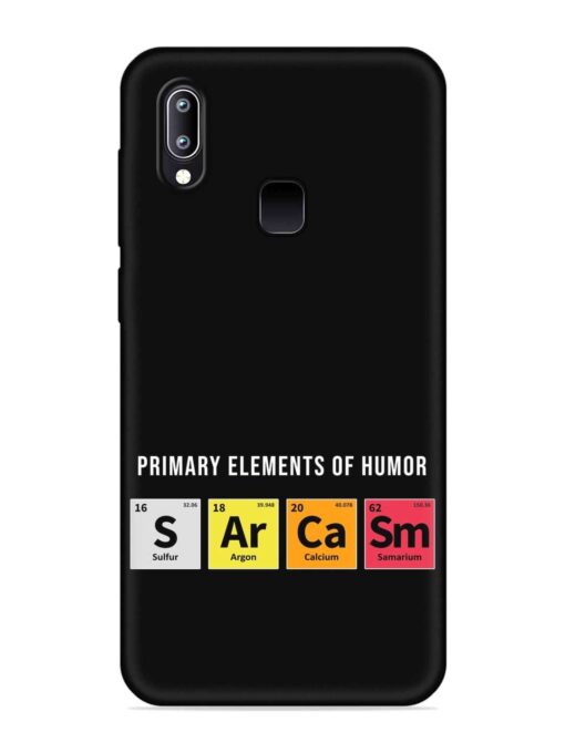 Primary Elements Humor Embossed Soft Silicone Case for Vivo Y93 Zapvi