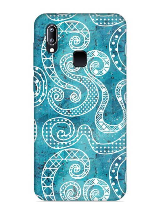 Vintage Curved Seamless Embossed Soft Silicone Case for Vivo Y93 Zapvi