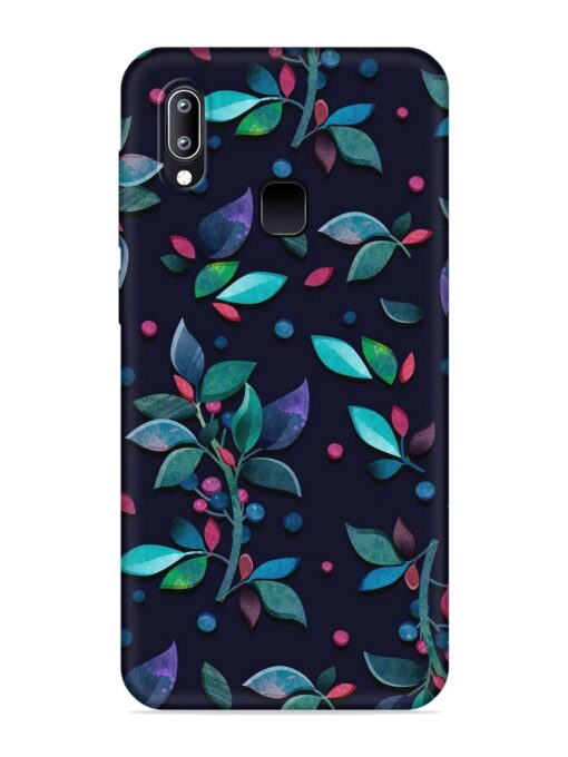 Decorative Watercolor Flower Embossed Soft Silicone Case for Vivo Y93