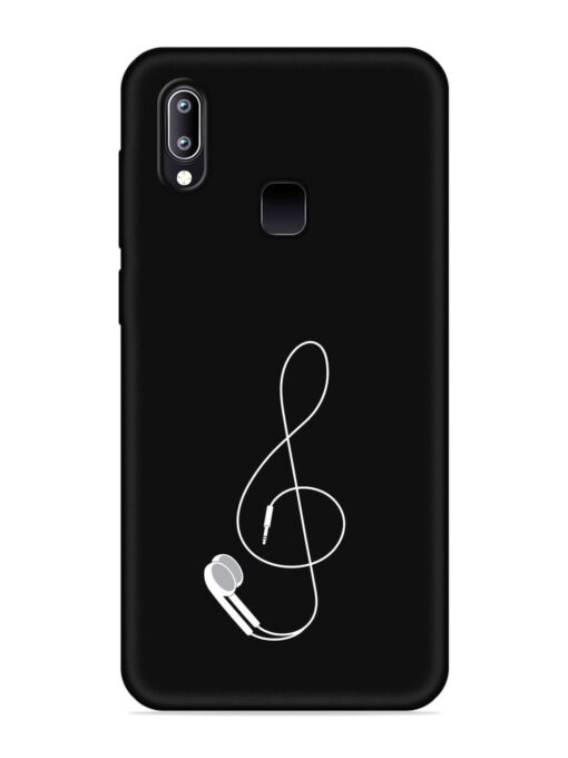 Music Earphone Vector Embossed Soft Silicone Case for Vivo Y93 Zapvi