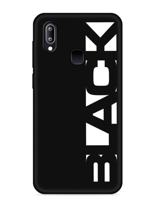 Black Typo Embossed Soft Silicone Case for Vivo Y93 Zapvi