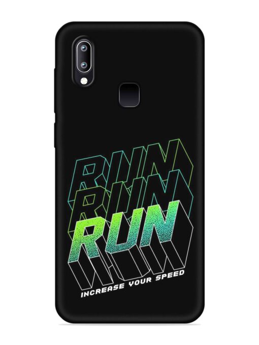 Run Embossed Soft Silicone Case for Vivo Y93 Zapvi