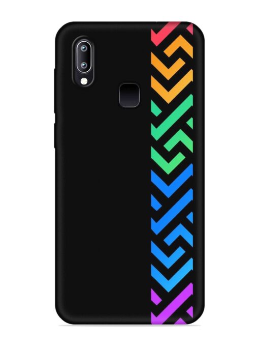 Colorshape Stripes Embossed Soft Silicone Case for Vivo Y93 Zapvi