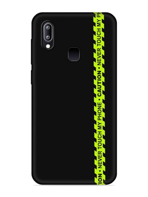 Never Touch My Phone Embossed Soft Silicone Case for Vivo Y93